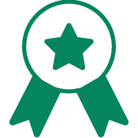 icon of ribbon with star