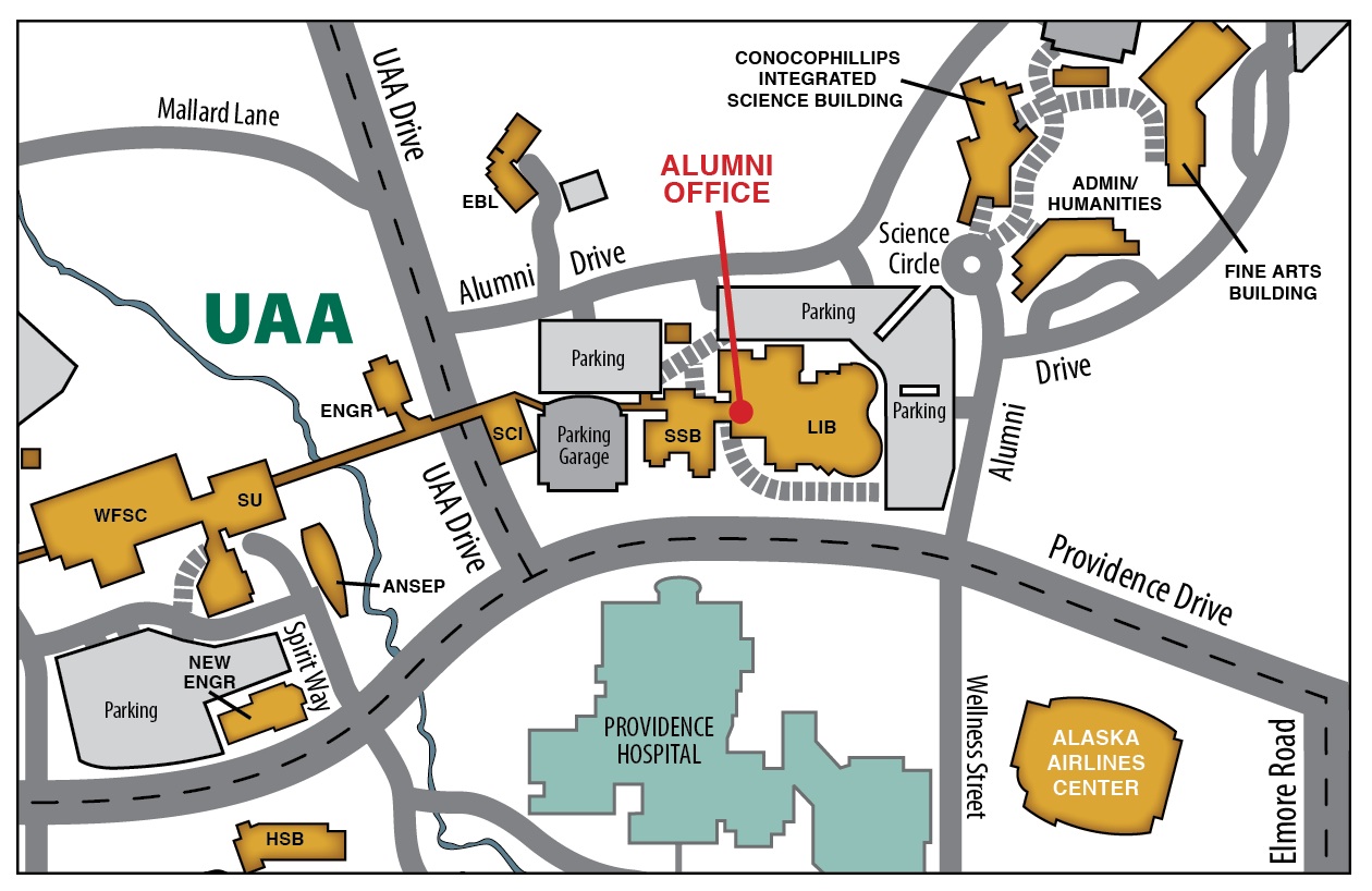 Map to Alumni Relations