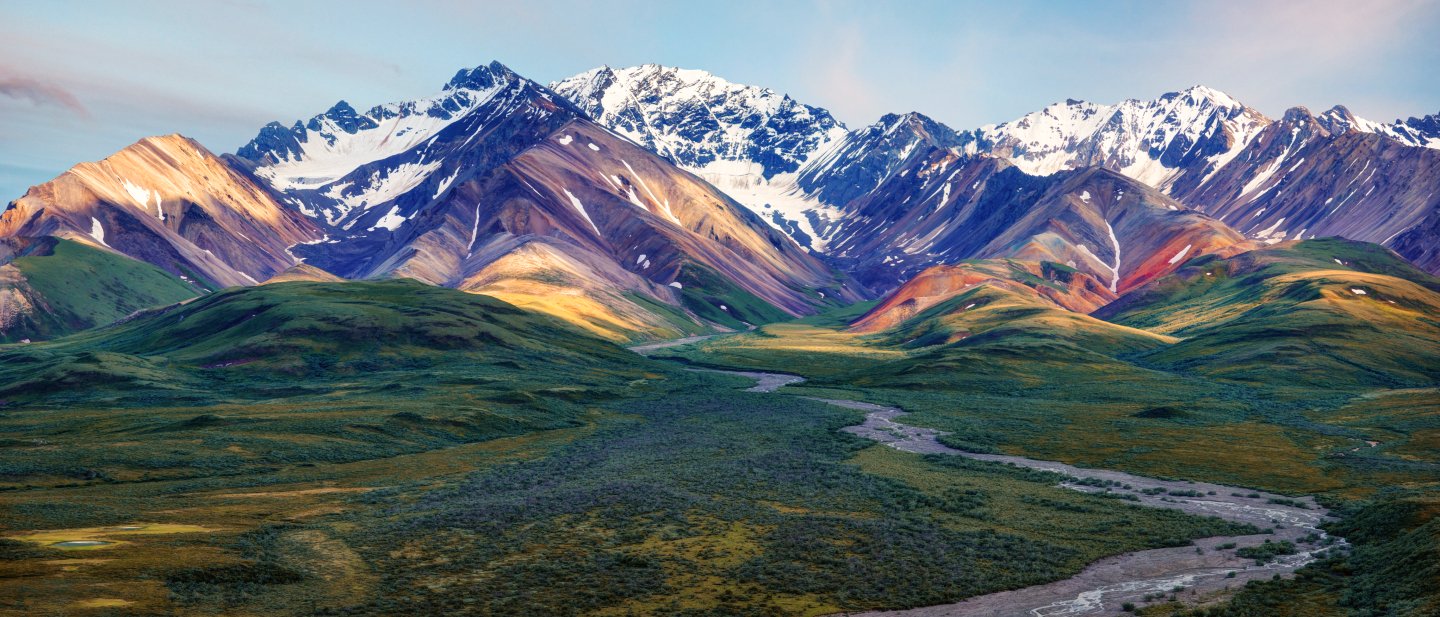 Colorful Alaskan Mountains