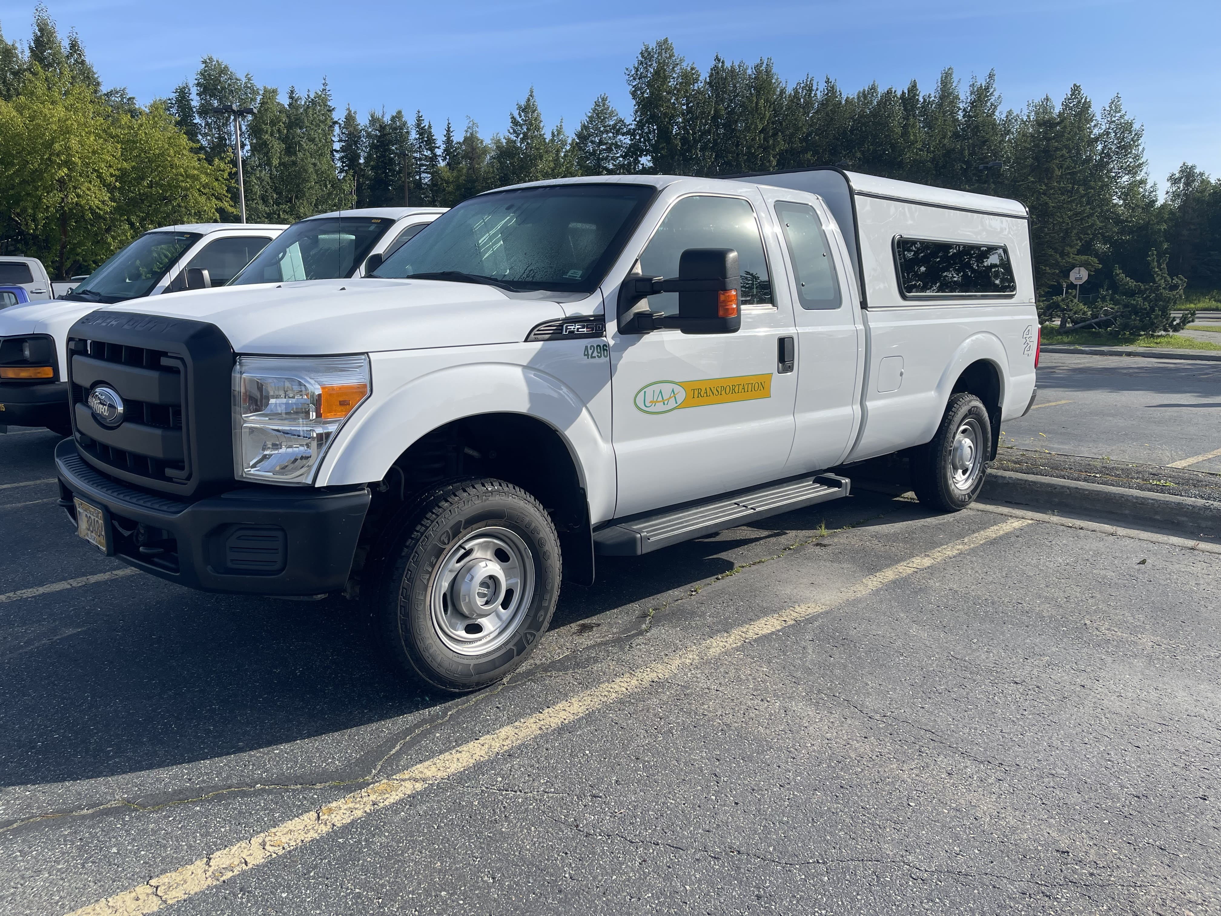 Ford F-250 Extended Cab, 4x4 with enclosed canopy 