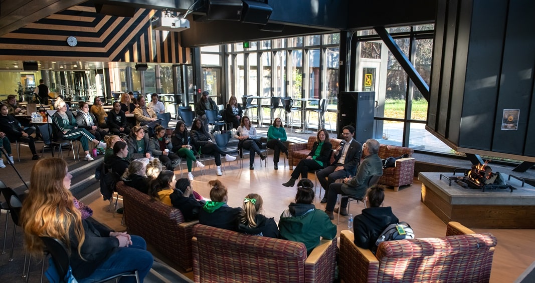 Fireside Chat in the Student Union Den