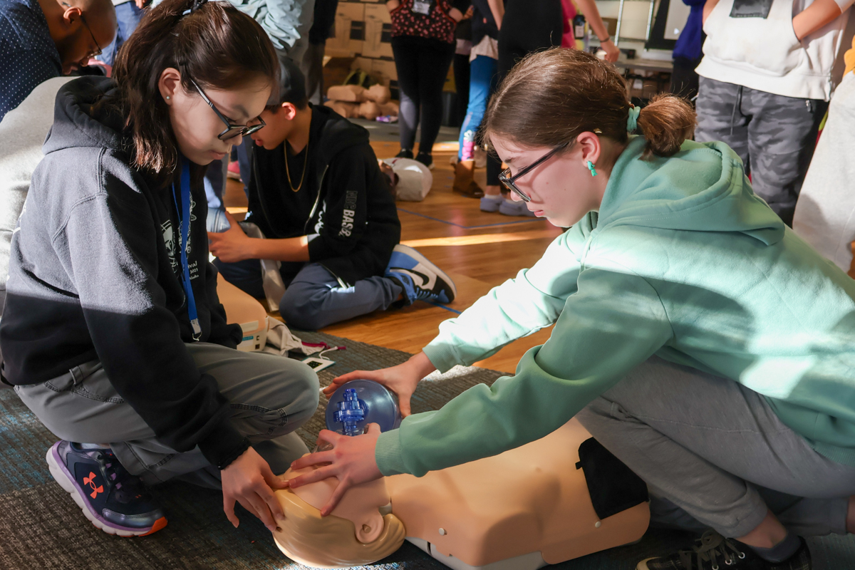AHEC steering committee outside Gorusch Commons