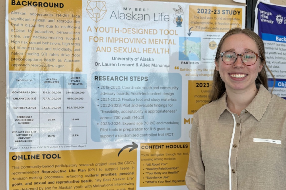 Allex Mahanna, MPH student presents poster on sexual health