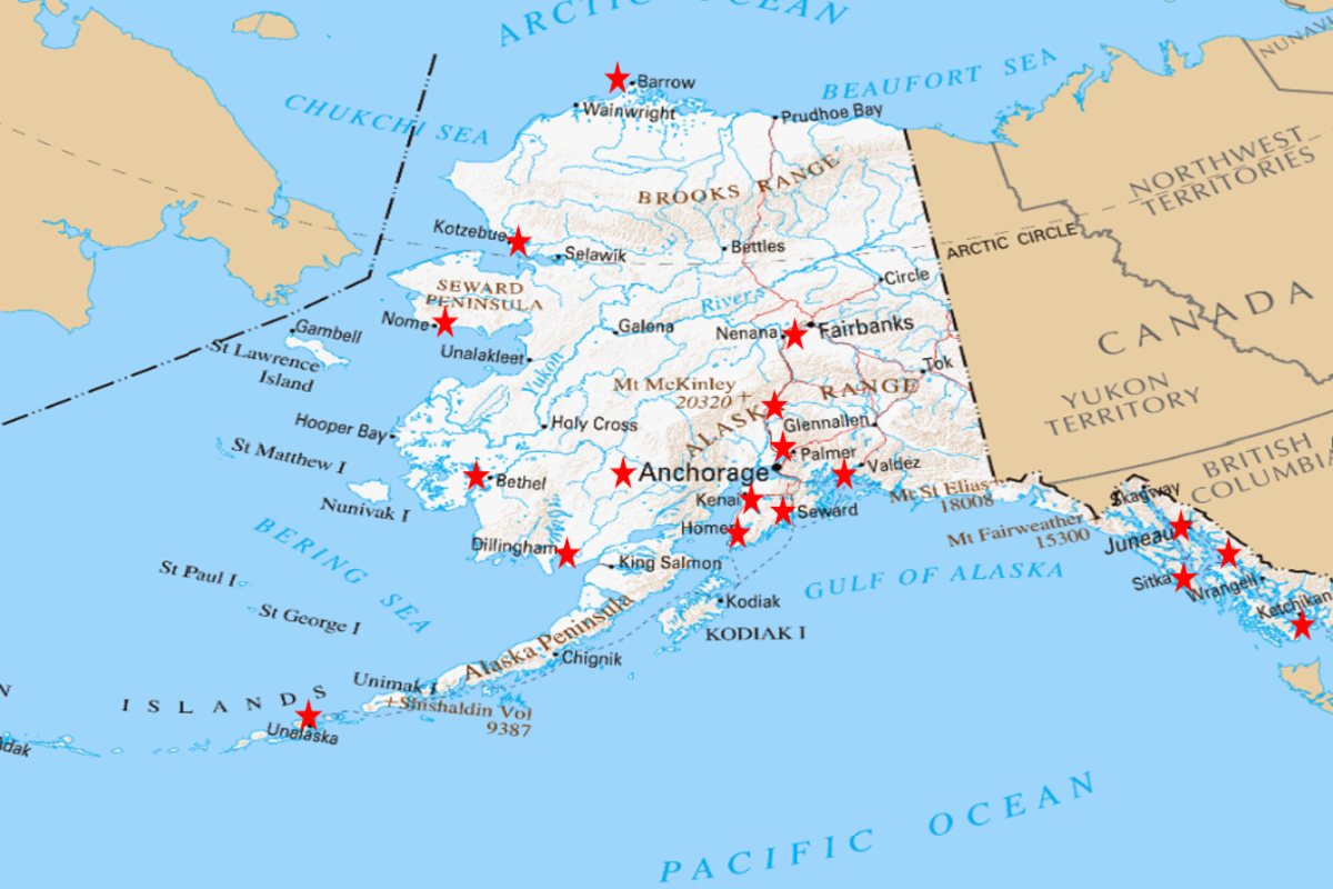 Map of Alaska