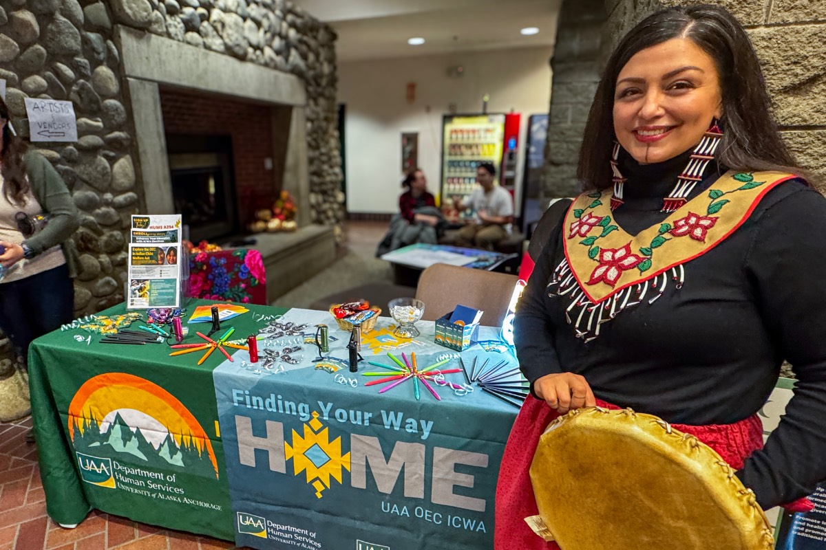 Jessica Ross at UAA's Native Heritage Celebration 