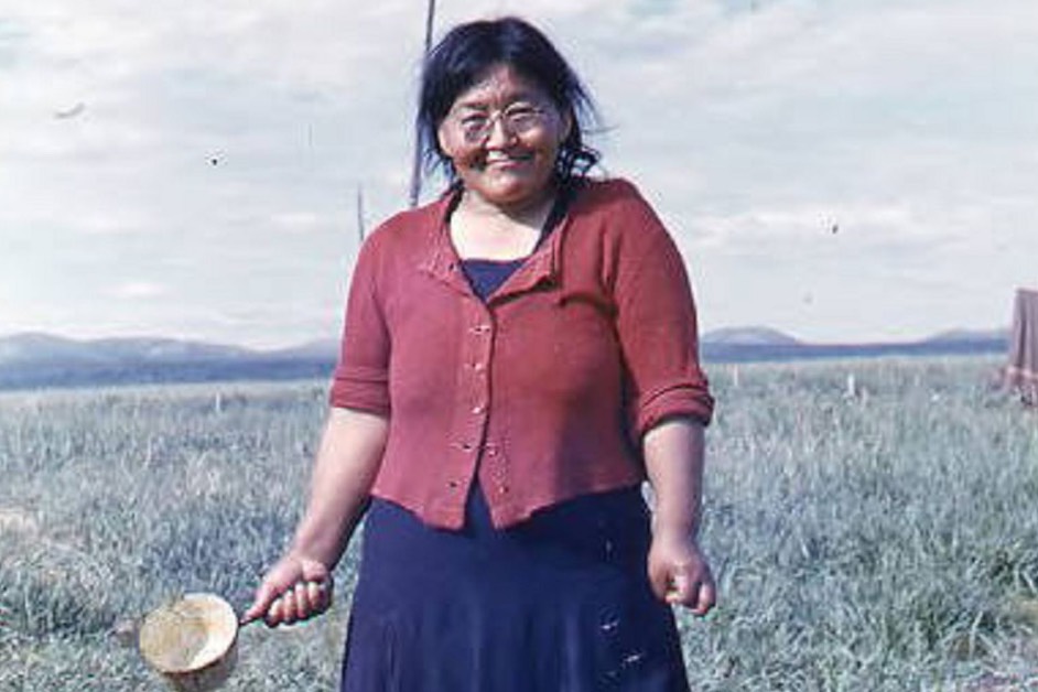 Della Keats, traditional healer, photo by Charles V. Lucier Papers, UAA Archives and Special Collections