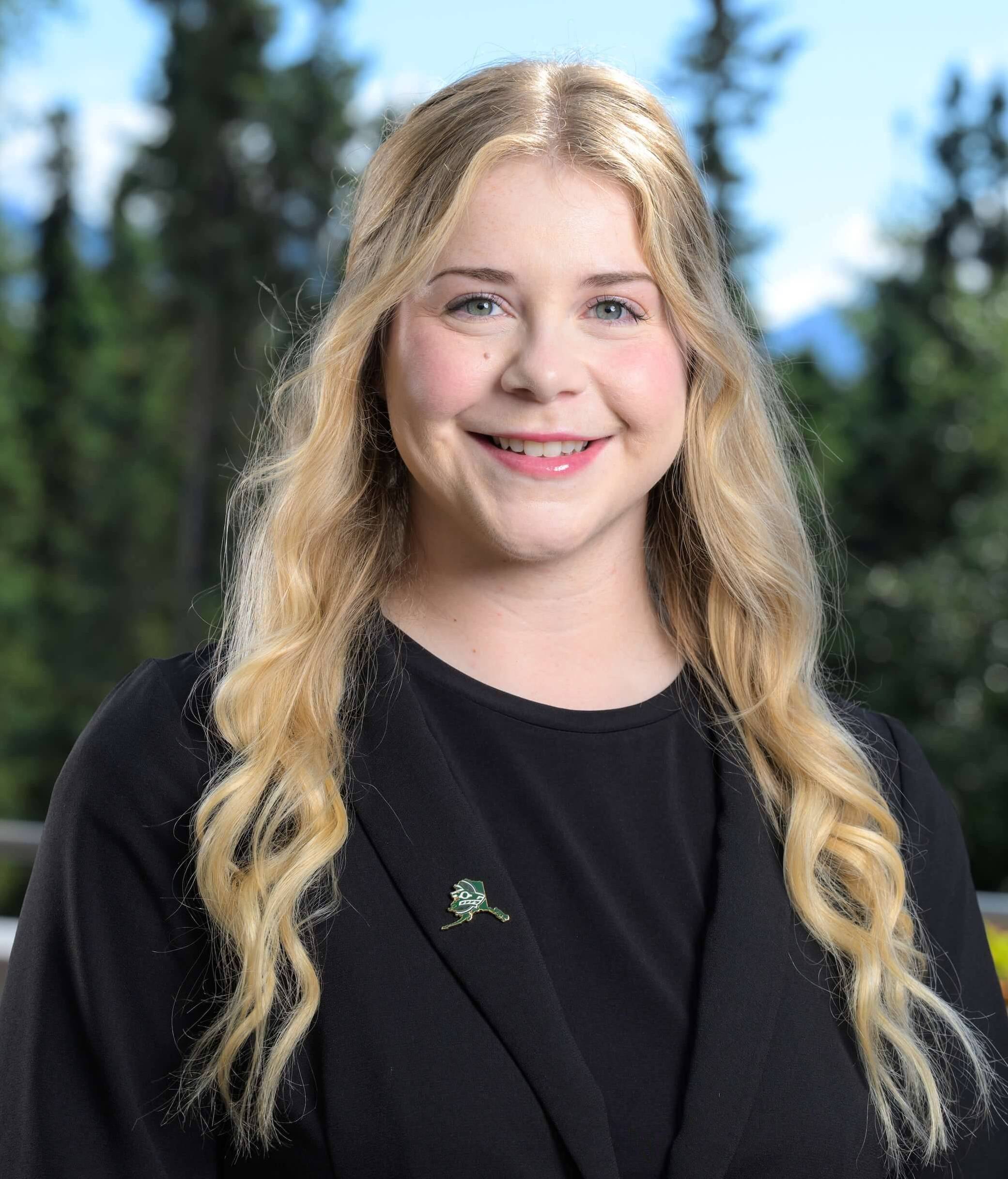 Portrait of Kristen VanDerOstyne on the UAA Anchorage Campus