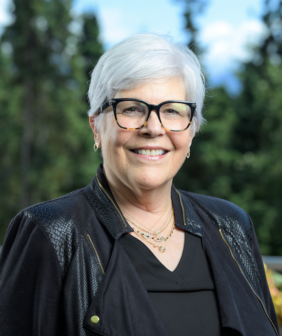 Portrait of Dean Mary Jo Finney on the UAA campus