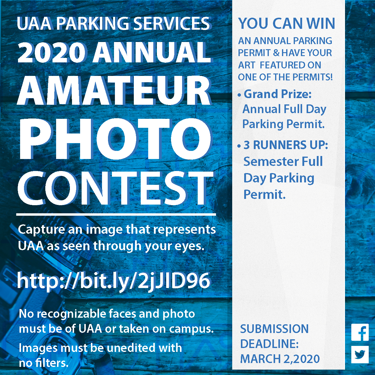 2020 Annual Amateur Photo Contest flyer