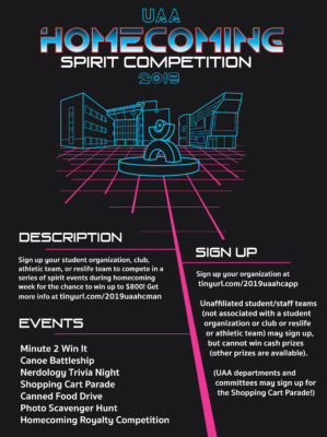 Homecoming Spirit Competition poster