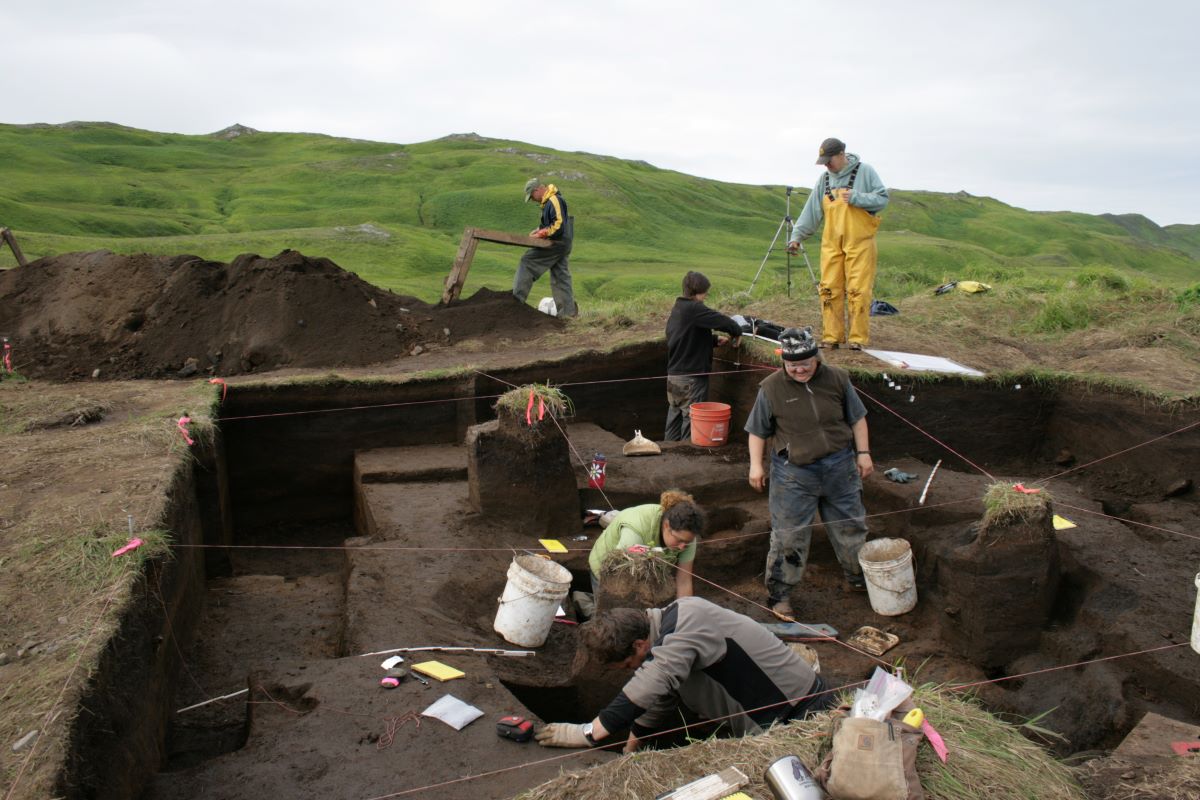 Excavating on Adak Island