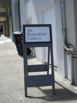 Bonnafont Gallery Sign, Photo by Jill Flanders Crosby