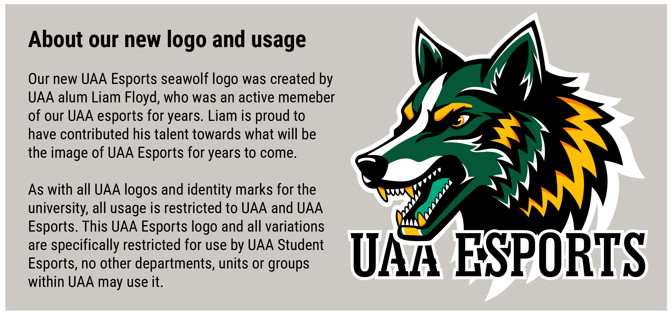 UAA Esports Logo Usage Rights